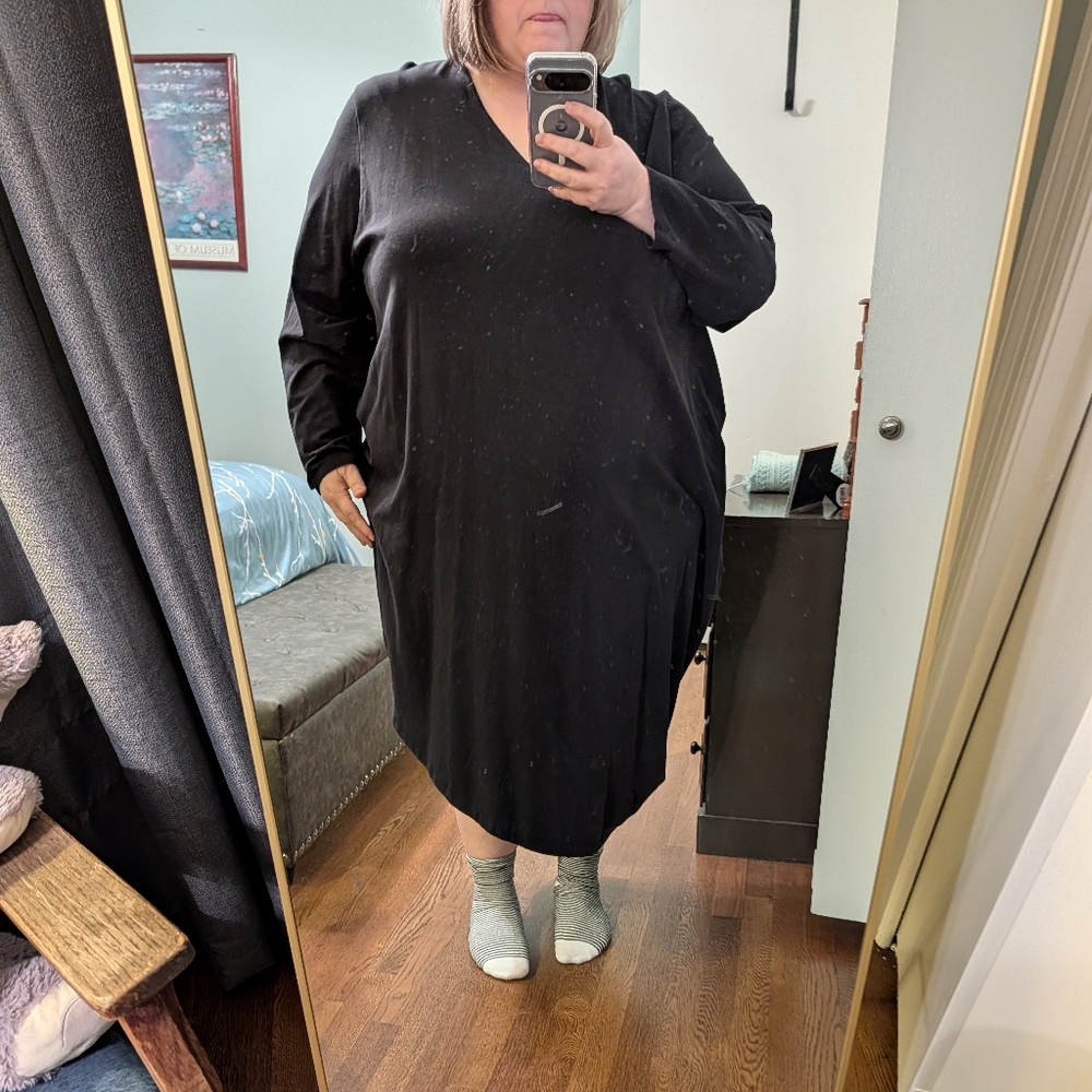 Universal Standard Black Asymmetrical Dress